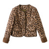 圆领豹纹夹棉短款上衣时尚外套棉衣	 YBX8806 商品缩略图4