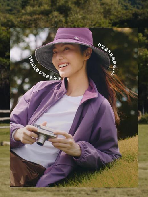 蕉下加绒款保暖帽户外防风渔夫帽女双面可戴大帽檐防晒帽子UL003 商品图1