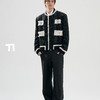 TIWLLTANG启世录"白荧收光"罗纹拼接香风夹克拉毛西装 商品缩略图1