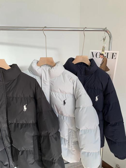 D110626精典连帽拉链可拆卸小马刺绣羽绒服男女同款 商品图13