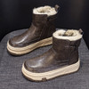网红同款雪地靴女新款冬季加绒加厚短靴韩版保暖厚底增高防滑保暖棉鞋 商品缩略图4