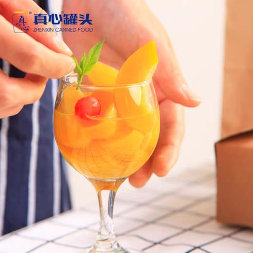 248g 真心 黄桃罐头 即食糖水黄桃水果罐头童年味道蛋糕甜品黄桃原料 商品图2