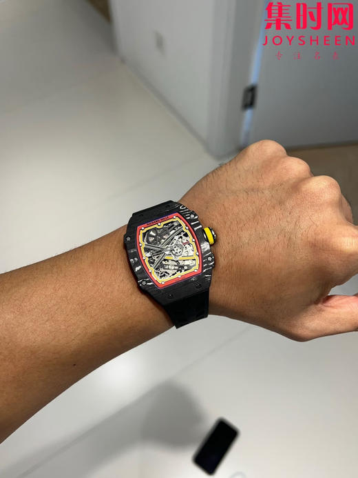 【贵重物品】只适合高端玩家 理查德米勒RM67-02 V3版 震撼登场！男士腕表 黑德国配色 一体机 摆轮会动 商品图5