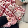 叮叮当🔔软乎乎的红格子毯子已提前送达🎄【半边绒超柔毯】超有新年氛围感！冬天真的离不开这种可爱温馨的毯子呀 商品缩略图3