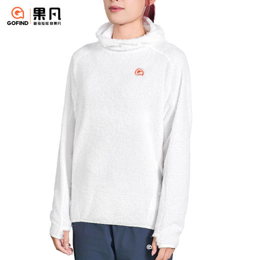 果凡男女同款Alpha棉套头长袖极地瞬暖·Alpha 运动毛衣动态保暖运动服GKD23249 商品图2