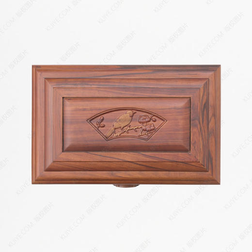 高品质寿盒“百灵”（丝翎檀雕）精品木质骨灰盒 商品图2