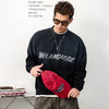 徐太浪【街头风 字母印花】擦色卫衣男秋冬大码休闲内搭打底上衣 商品缩略图1