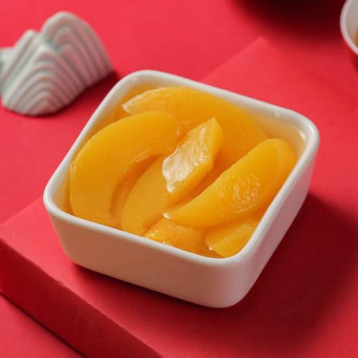 248g 真心 黄桃罐头 即食糖水黄桃水果罐头童年味道蛋糕甜品黄桃原料 商品图1