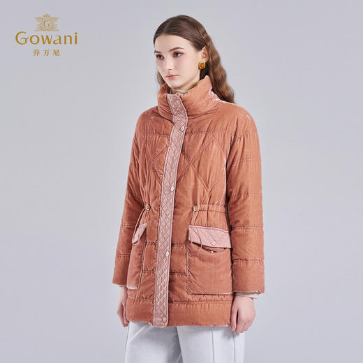 【鹅绒】乔万尼新品羽绒服中长款双面穿ET4T035 商品图1