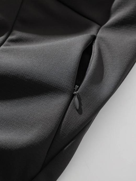 D110612户外机能风加绒保暖微弹纯色软壳裤 抗撕裂三防功能性裤子休闲裤 商品图13