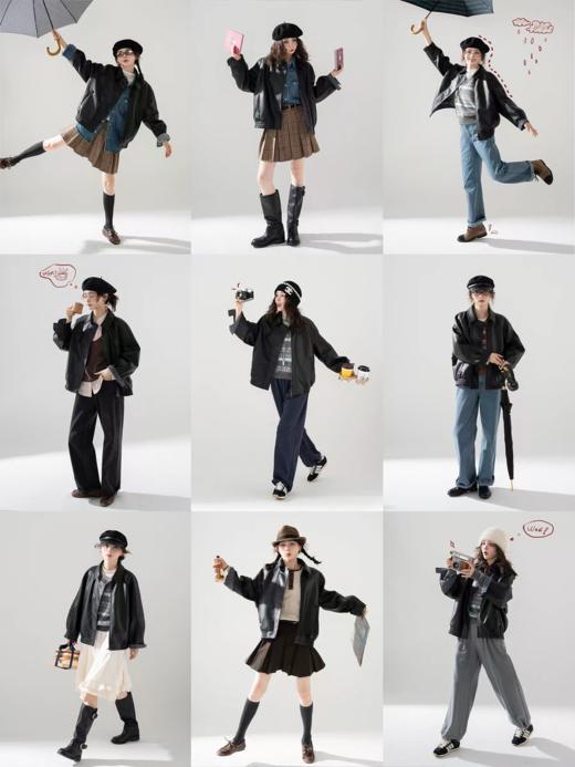 浮生八记/25C137/英式复古哈灵顿麂皮夹克 商品图4