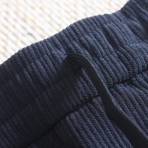 D110606秋冬加绒加厚灯芯绒男士修身小直筒日系纯色休闲裤 商品图11