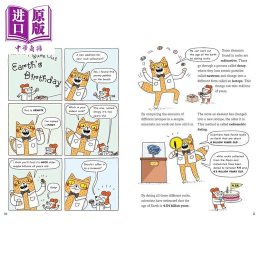 【中商原版】橘猫博士 如何游走火山 How to surf a volcano and Other Incredible Ideas About earth 英文原版 儿童漫画科普 商品图3