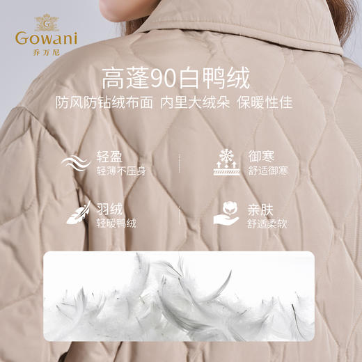 乔万尼轻薄羽绒服女款冬季新款小个子短款外套EF4T172 商品图4