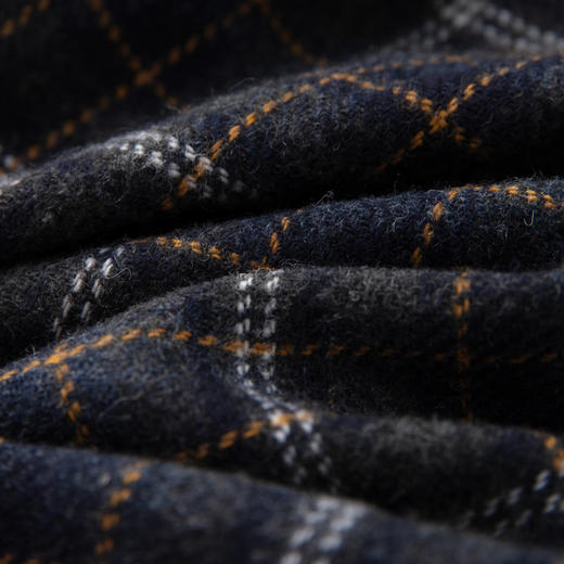 HERLIAN 2025年冬季新品女腰头拼接抽绳格纹半裙 商品图3