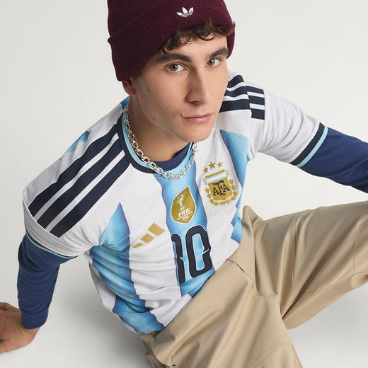 小李子ADIDAS阿迪达斯2026世界杯阿根廷主场球员版短袖球衣JM5897 商品图3