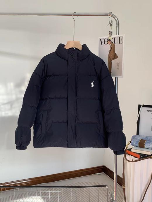 D110626精典连帽拉链可拆卸小马刺绣羽绒服男女同款 商品图12