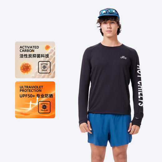 男装圆领长袖上衣（桃皮）5631 商品图3