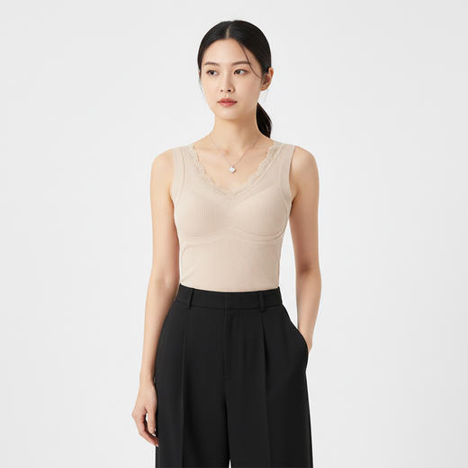 茧墨 10A暖绒双面磨毛二合一保暖背心（含胸垫） 商品图5