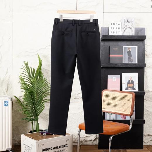 D110603品质巨献！360度无死角包边！秋冬男士羊毛呢轻商务修身小直筒休闲长裤 商品图10