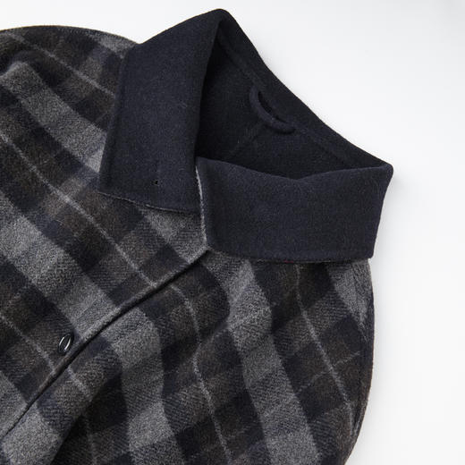 ROMI STUDIO“复古苏格兰”绵羊毛混纺立绒短款毛呢外套 RWCWW66810 商品图2