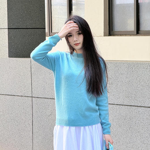 清仓薅羊毛【衣本素 纯色百搭100%羊毛衫】 出口fa国原单 100%绵羊毛衫 一线成衣 商品图8