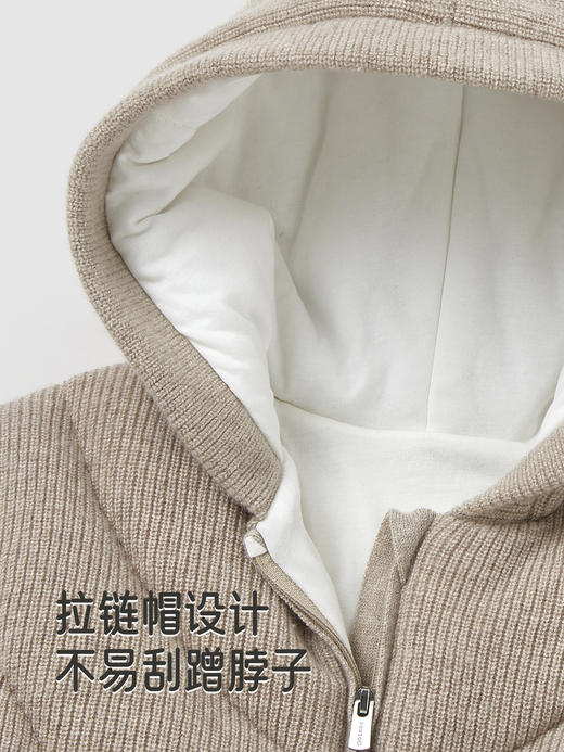 【高定系列】英氏儿童羽绒服连帽羊毛白鹅绒冬季保暖男童女童外套YRWXJ4R106A 商品图3
