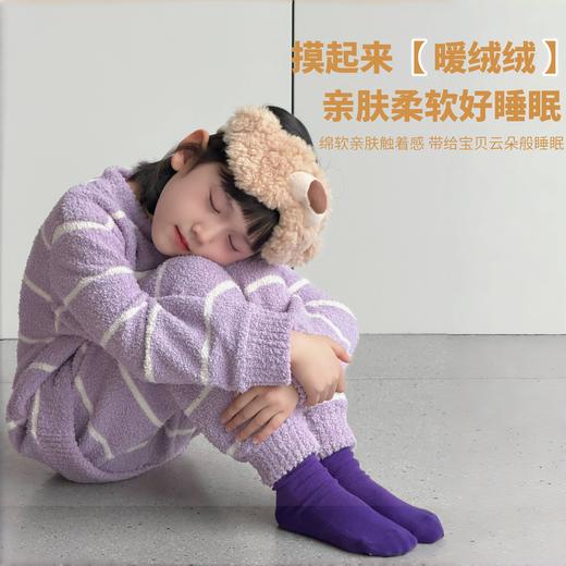 【出口单‼️亲子款‼️】49.9/套A类品质条纹半边绒保暖套装80-170码抗静电立体玩偶高克重巨厚无比可家居可外穿店 商品图6