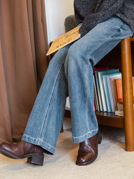 自由裤 四面弹微喇牛仔裤FCF3JEN135 商品图5