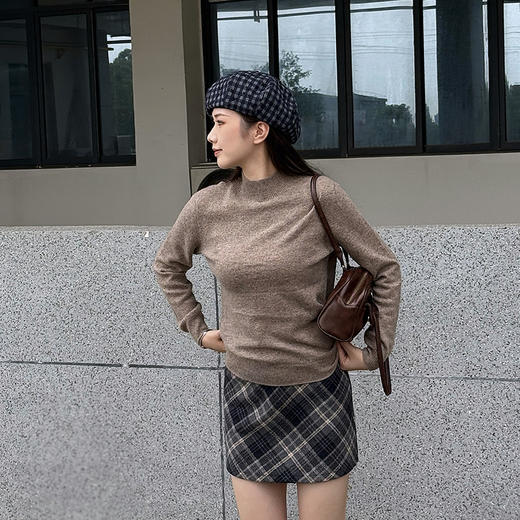 清仓薅羊毛【衣本素 纯色百搭100%羊毛衫】 出口fa国原单 100%绵羊毛衫 一线成衣 商品图3