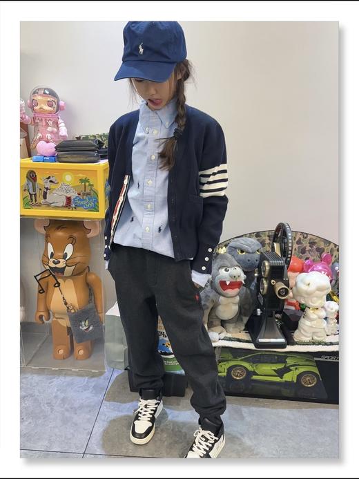 超厚复合绒！拉夫劳伦！长裤零下20度无压力！超厚加绒！ 男女同款~RL 拉夫 秋冬简约基础刺绣 加绒卫裤裤子 商品图5