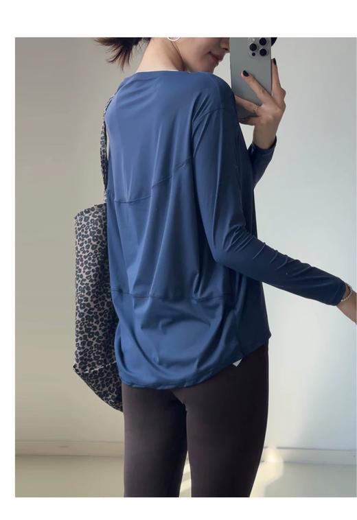 【特价】裸感宽松透气健身/普拉提瑜伽长袖T恤 商品图6