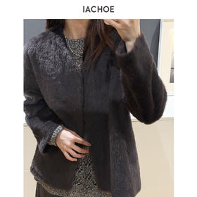 棉仓3671570004-西班牙进口A级美利奴毛皮毛一体外套