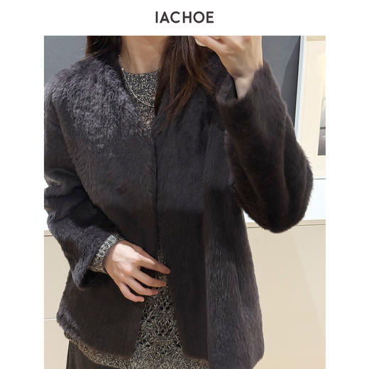 棉仓3671570004-西班牙进口A级美利奴毛皮毛一体外套 商品图0