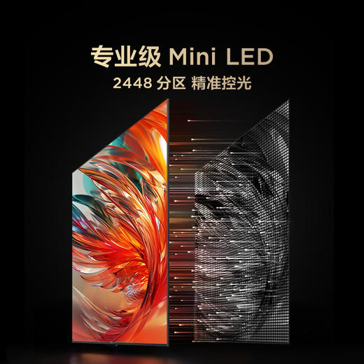【FFALCON雷鸟】 鹤7 PRO 25款 85英寸 QD-MiniLED  0.5%LR低反膜 一级能效智能电视机 85英寸 无开机广告 85R795C 商品图5