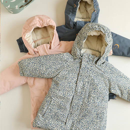 【云优选】Babystormi 派克服 儿童秋冬外套中长款加绒加厚男女宝宝连帽棉服（周末不发货） 商品图2