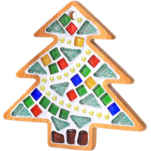 【DIY马赛克手工杯垫】圣诞马赛克手工材料杯垫 儿童手工手工礼物实用摆件派对布置装饰品 商品图7