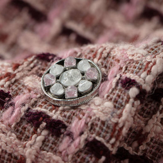 Herlian2025冬季新品手钩花边领小香风外套 商品图3