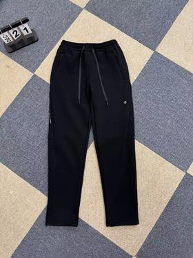 D110619秋冬男士运动休闲针织加绒加厚直筒长裤