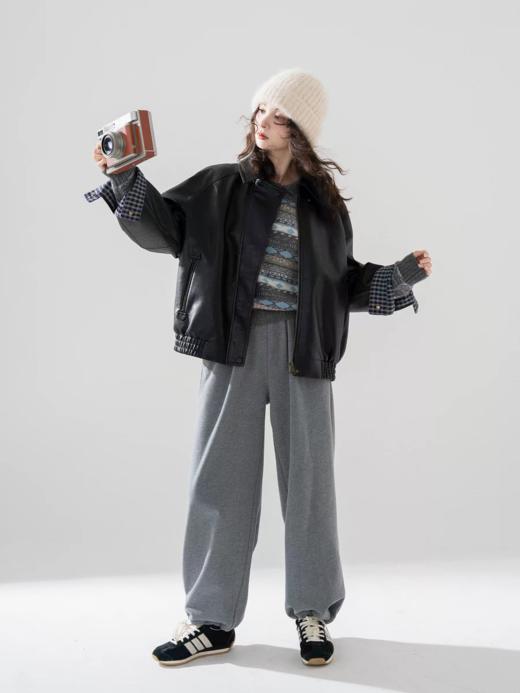 浮生八记/25C137/英式复古哈灵顿麂皮夹克 商品图3