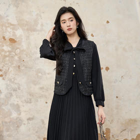 奢姿大码女装2025秋季胖妹妹时尚小香风马甲气质优雅显瘦百搭单品9953394202A