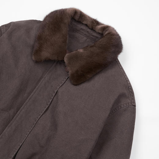 ROMI STUDIO丹麦水貂毛领90白鹅绒老钱气质羽绒派克服RWCWW87003 商品图2