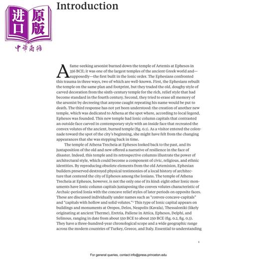 【中商原版】Retrospective Columns 进口艺术 回顾性柱式：希腊建筑中的爱奥尼亚柱头与历史认知 Princeton University 商品图1