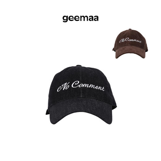 geemaa No Comment「无可奉告」刺绣棒球帽 商品图5