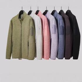 【保暖服饰丨男女同款抓绒卫衣】面料亲肤，耐磨性强，三组花色混纺，内里抓绒，内里两侧网纱更透气，拉链设计方便穿脱，户外运动，日常通勤均可穿，男女同款，多色可选~