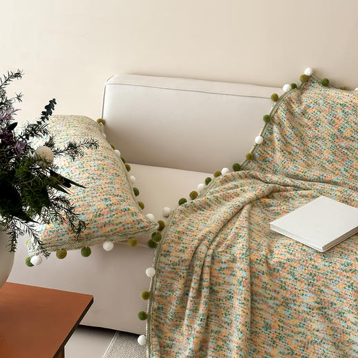 自然醒半糖主义彩虹毛球毯MT 商品图10