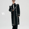 启世录TIWILLTANG“舷舢秩海”海军领拉链大衣冬长款收腰毛呢外套 商品缩略图0