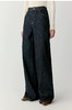 之禾女装秋冬加绒磨毛棉弹牛仔阔腿裤 商品缩略图1