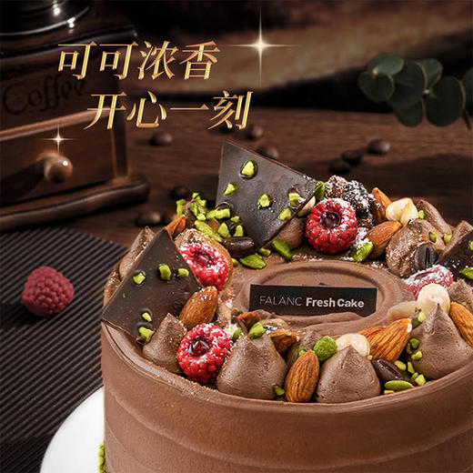 【射手座·可可莓果】双层慕斯夹心，三重浓郁风味 榛巧开心果树莓蛋糕 商品图1