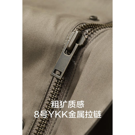 棉仓356811011-5系撞色领巴恩风猎装夹克男  秋季宽松复古通勤底特律外套 商品图3